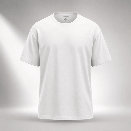 Solid White Unisex Tshirt
