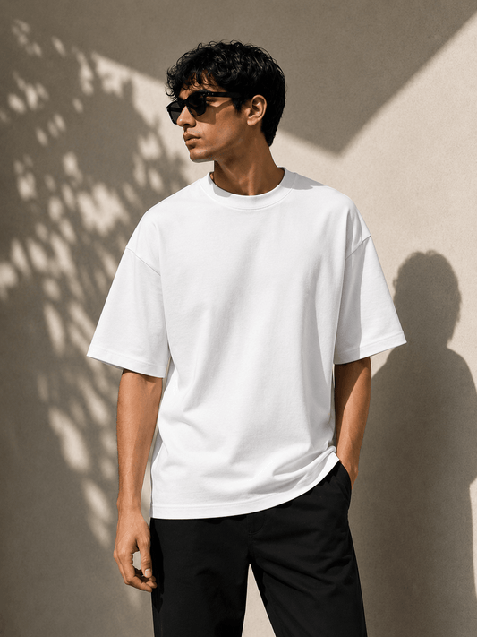 Solid White Unisex Tshirt